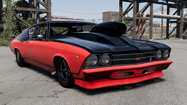 Мод Chevy Chevelle 1969 Drag v1.0 (0.33.x) Для BeamNG.Drive