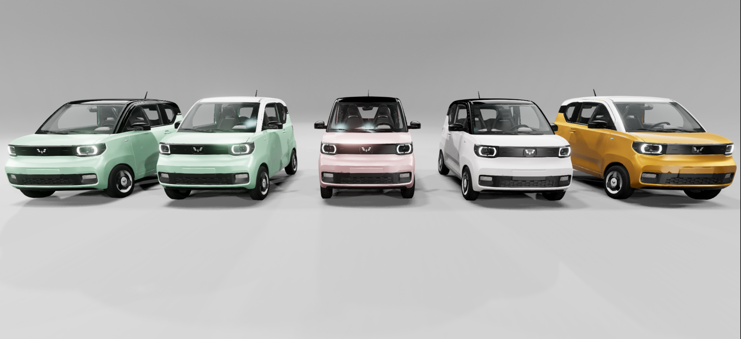 МОД Wuling MINI EV 2021 v1.0 (0.36.x) ДЛЯ BEAMNG.DRIVE