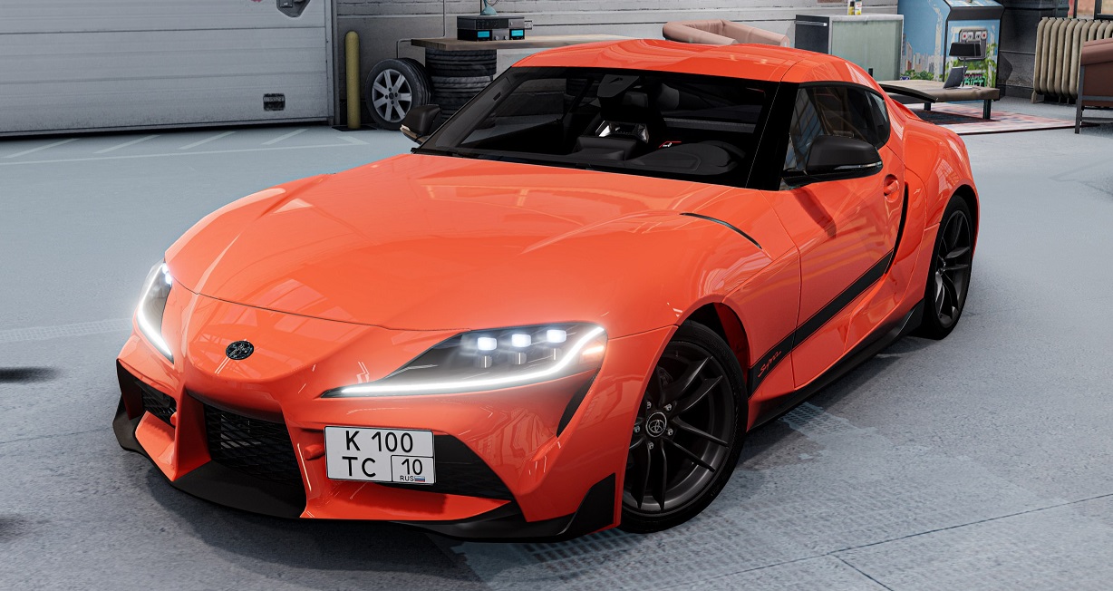 МОД Toyota Supra A90 v1.3 (0.36.x) ДЛЯ BEAMNG.DRIVE