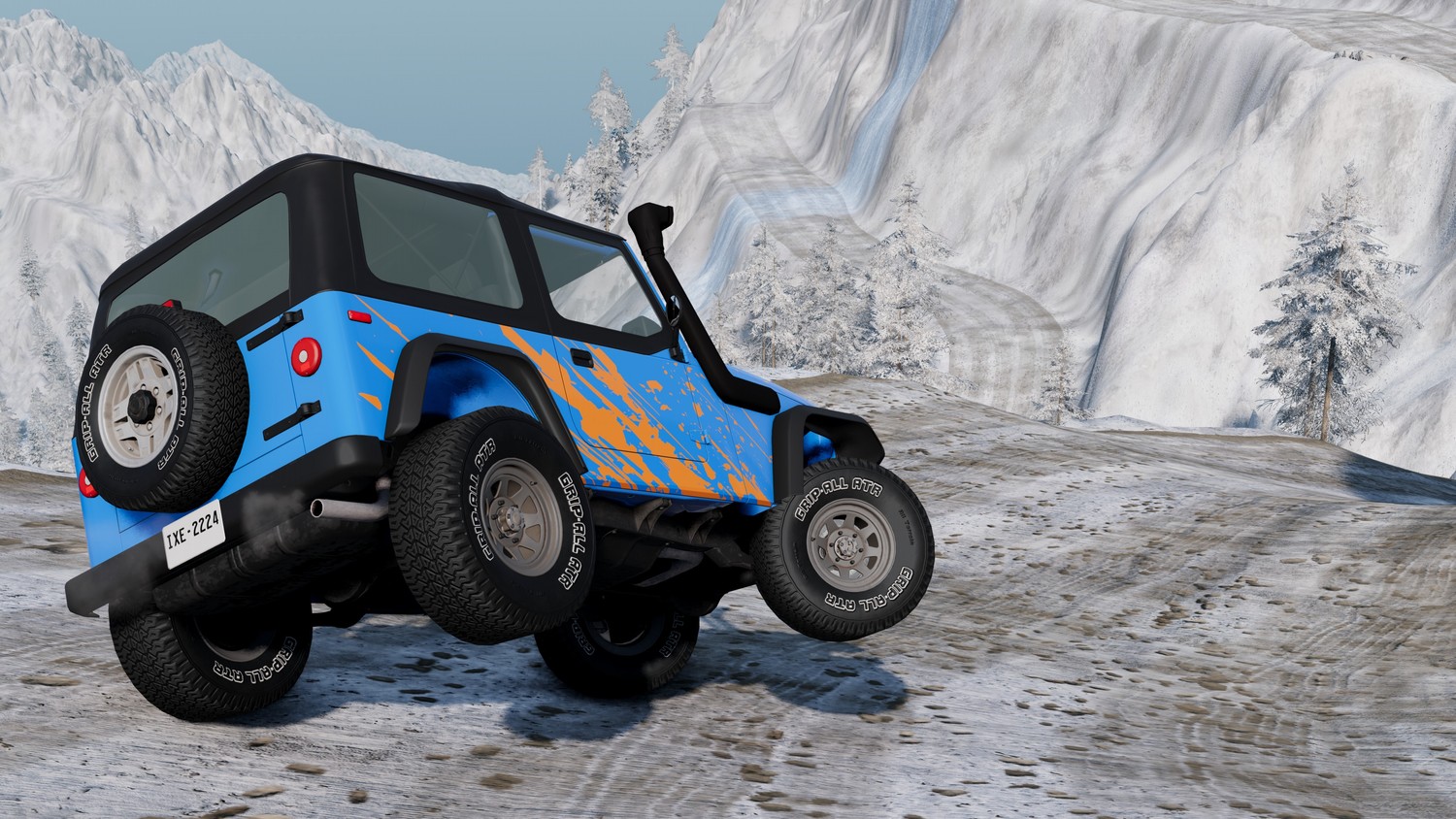 МОД Карта Snowtrax v1.0 (0.36.x) ДЛЯ BEAMNG.DRIVE