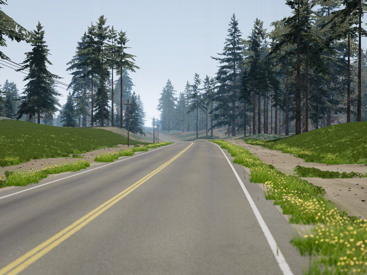 Мод Карта Ronson Valley Updated (0.36.x) ДЛЯ BEAMNG.DRIVE