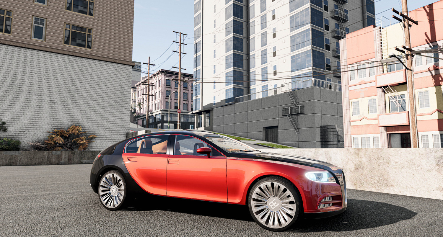 МОД Bugatti 16C Galibier v1.0 (0.36.x) ДЛЯ BEAMNG.DRIVE