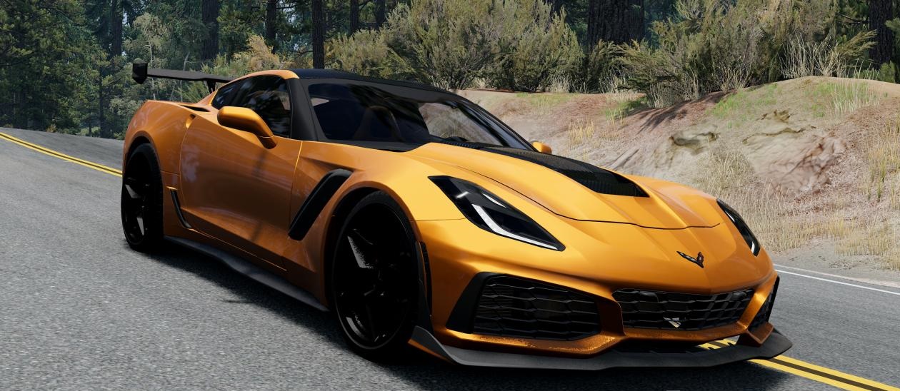 МОД Chevrolet Corvette (C7) v1.9 (0.36.x) ДЛЯ BEAMNG.DRIVE