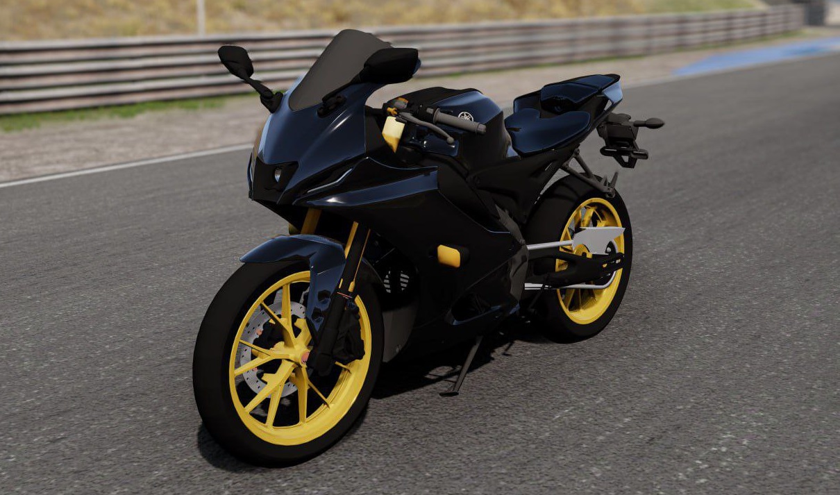 МОД 2021-24 Yamaha YZF-R15 (155cc 1 Cylinder) update v0.2 (0.36.x) ДЛЯ BEAMNG.DRIVE