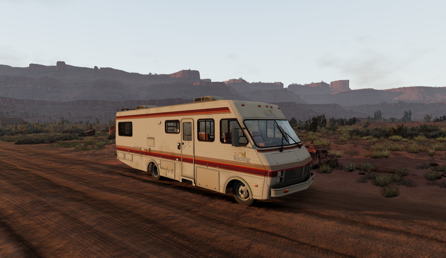 МОД Fleetwood Bounder 1987 - Breaking Bad RV v1.0 (0.36.x) ДЛЯ BEAMNG.DRIVE