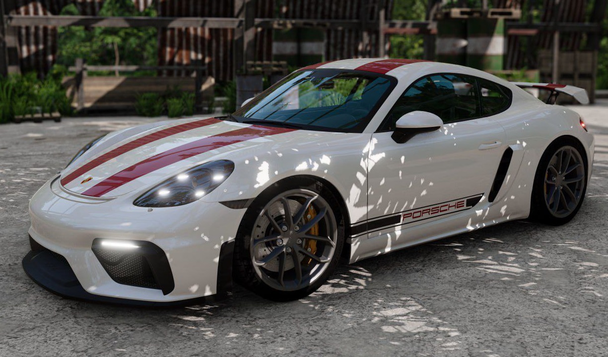 МОД Porsche Cayman v1.3 (0.36.x) ДЛЯ BEAMNG.DRIVE