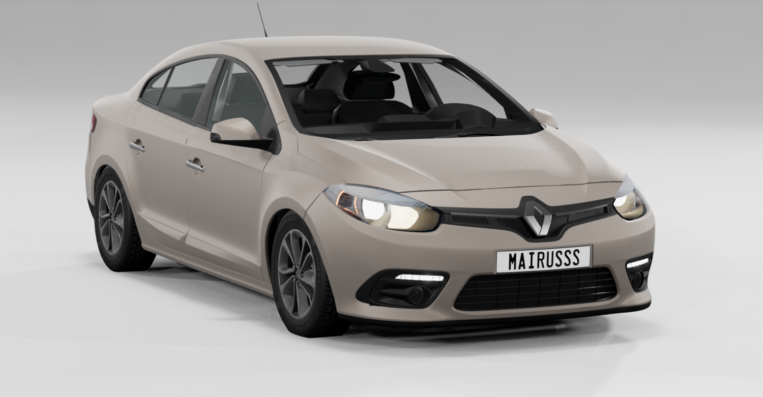 МОД Renault Fluence v1.0 (0.36.x) ДЛЯ BEAMNG.DRIVE