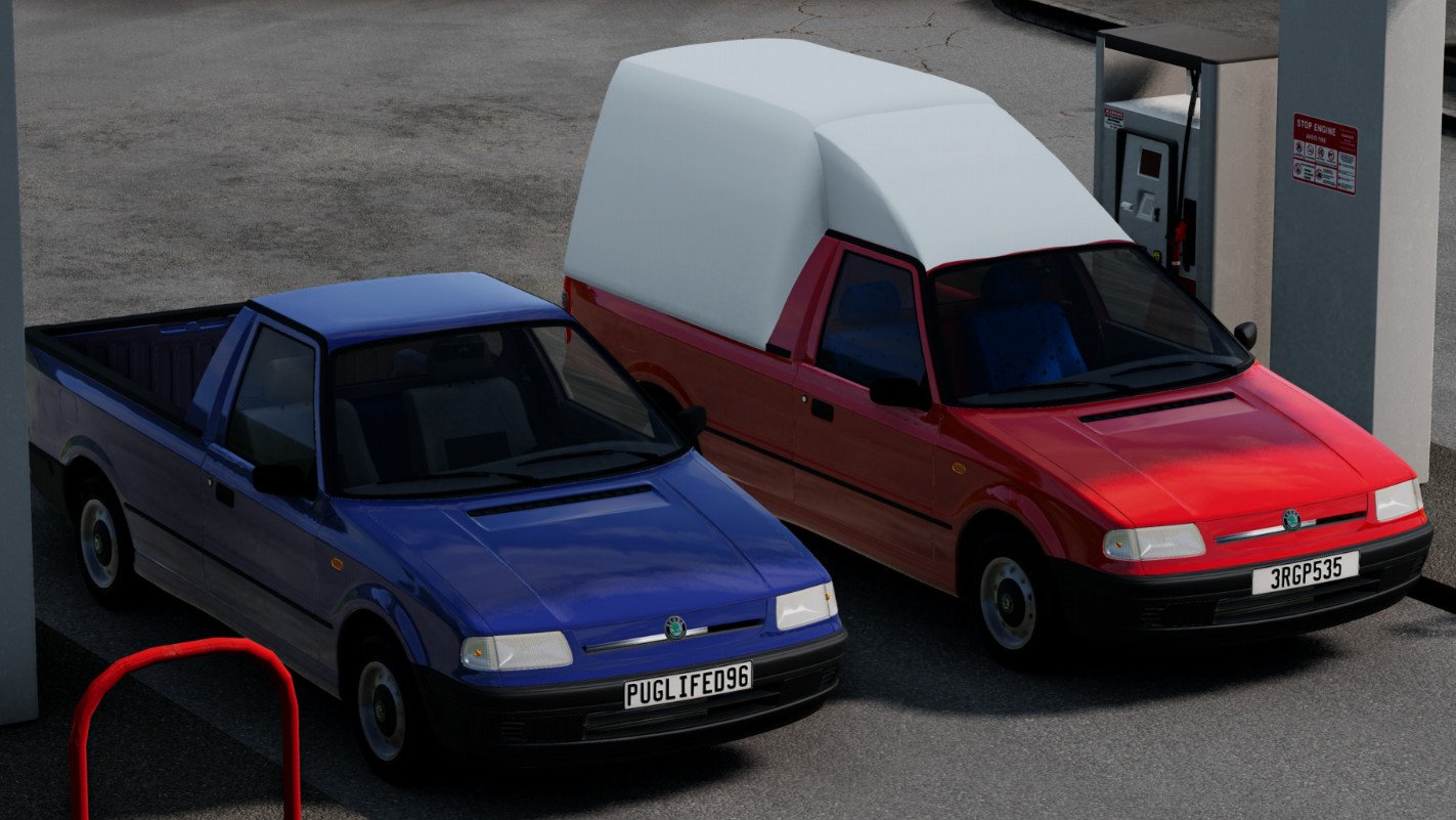 МОД Skoda Felicia v1.0 (0.36.x) ДЛЯ BEAMNG.DRIVE