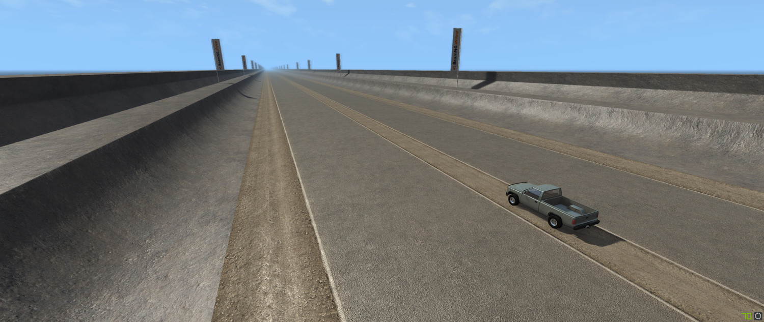 МОД Карта Endless Highway v2.01 (0.36.x) ДЛЯ BEAMNG.DRIVE