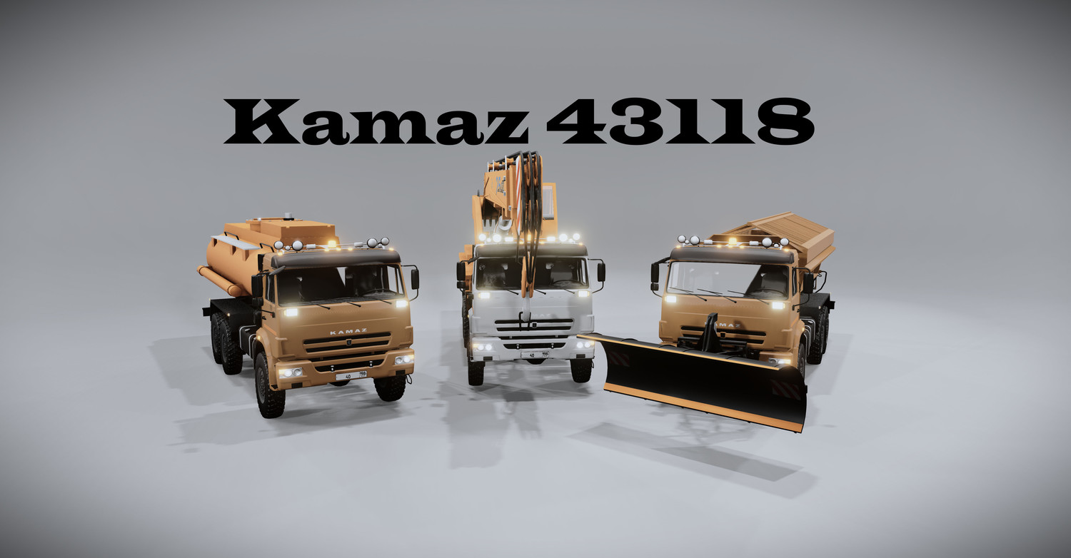 МОД KAMAZ 43118 v1.0 (0.36.x) ДЛЯ BEAMNG.DRIVE