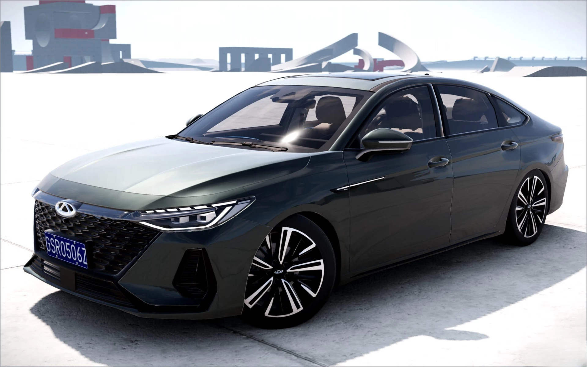 МОД Chery Arrizo 8 v1.0 (0.36.x) ДЛЯ BEAMNG.DRIVE