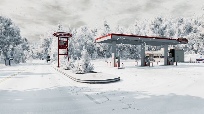 МОД Карта East Coast Snowing v1.3 (0.36.x) ДЛЯ BEAMNG.DRIVE