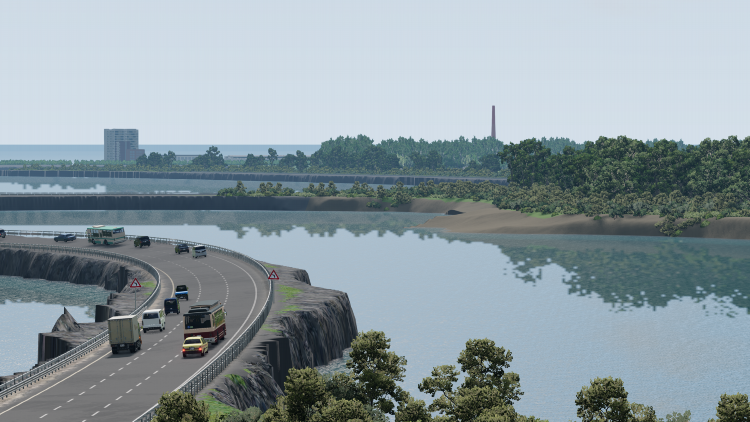 МОД Карта Band1t Highway v1.2 (0.36.x) ДЛЯ BEAMNG.DRIVE