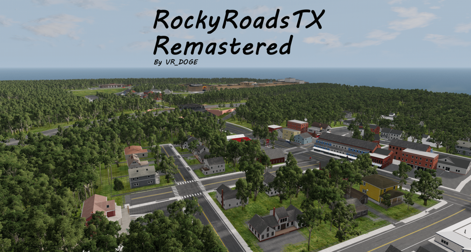 МОД Карта RockyRoadsTX v3.1 Remastered (0.36.x) ДЛЯ BEAMNG.DRIVE