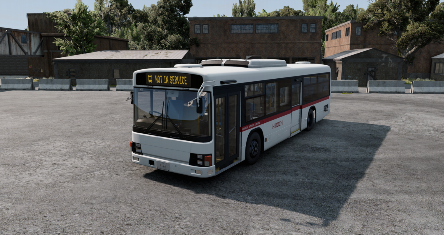 МОД Hirochi Aero Japanese Bus v1.055 (0.37.x) ДЛЯ BEAMNG.DRIVE