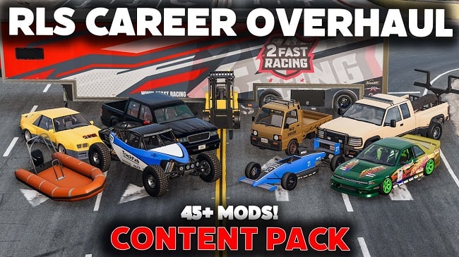 МОД RLS Career Overhaul - Глобальное улучшение карьеры! v2.5.0 Beta2 (0.37.x) ДЛЯ BEAMNG.DRIVE