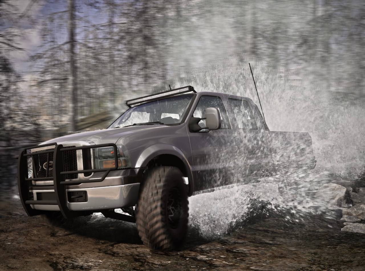 МОД Ford F250 v1.0 (0.36.x) ДЛЯ BEAMNG.DRIVE