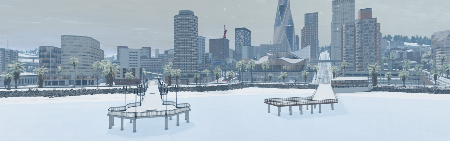 МОД Карта Winter West Coast, USA v0.37.1 (0.37.x) ДЛЯ BEAMNG.DRIVE