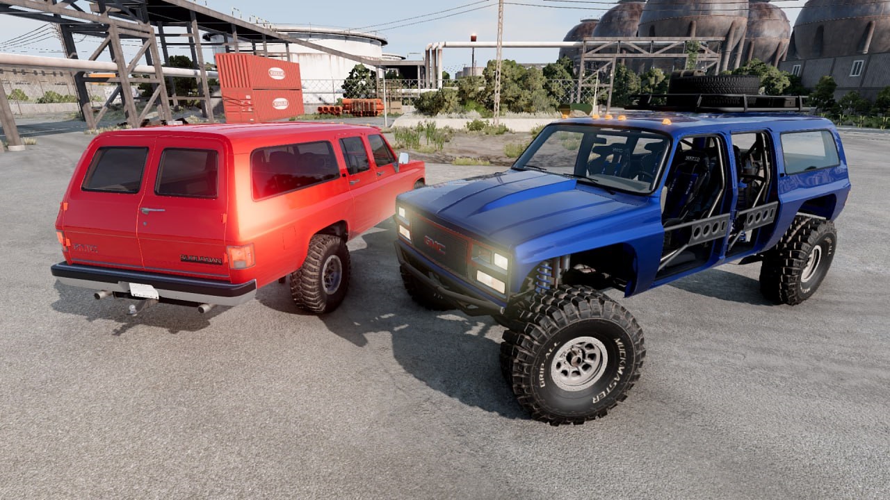 МОД GMC/Chevrolet Suburban v2.02 (0.37.x) ДЛЯ BEAMNG.DRIVE