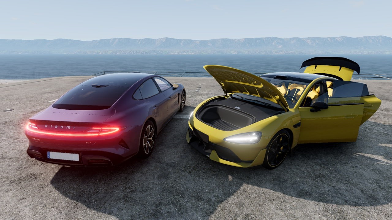 МОД Xiaomi SU7 v2.0 (0.37.x) ДЛЯ BEAMNG.DRIVE