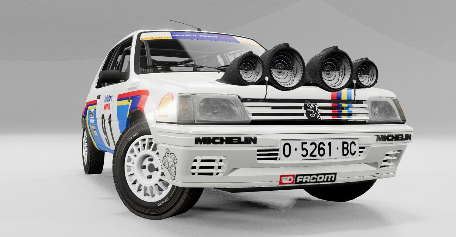 МОД Peugeot 205 JP v4.2 (0.37.x) ДЛЯ BEAMNG.DRIVE