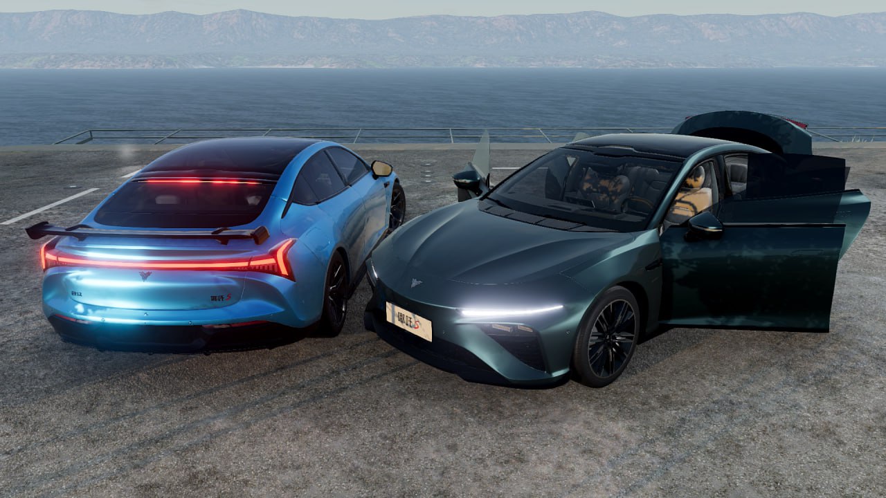 МОД Hozon NETA S v1.0 (0.37.x) ДЛЯ BEAMNG.DRIVE