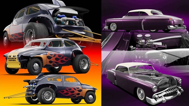 МОД Vintage Custom Parts&Livery Pack v2.4 (0.37.x) ДЛЯ BEAMNG.DRIVE