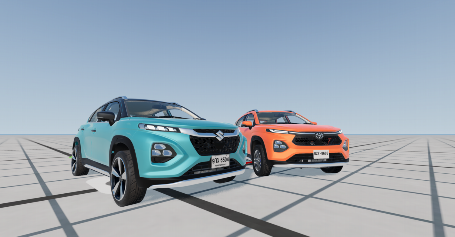 МОД Suzuki Fronx/Toyota Urban Cruiser Taisor v1.0.7.3 (0.37.x) ДЛЯ BEAMNG.DRIVE