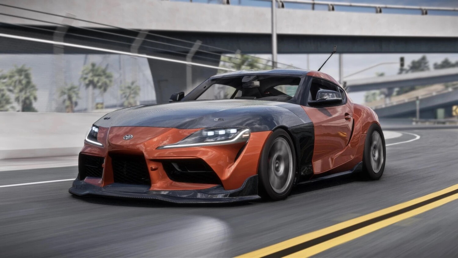 МОД Toyota Supra A90 (RLA) v2.5 (0.37.x) ДЛЯ BEAMNG.DRIVE