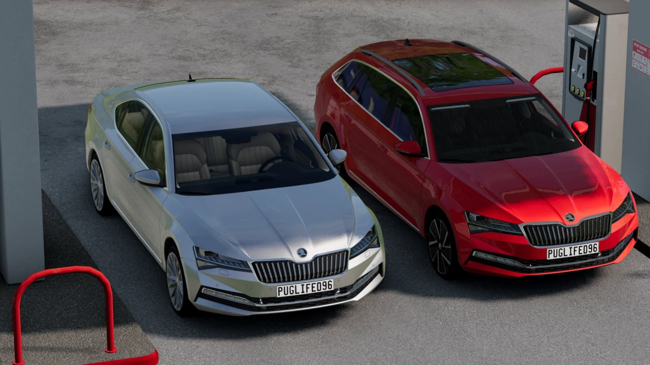 МОД Škoda Superb 3 (3V) v1.0 (0.37.x) ДЛЯ BEAMNG.DRIVE