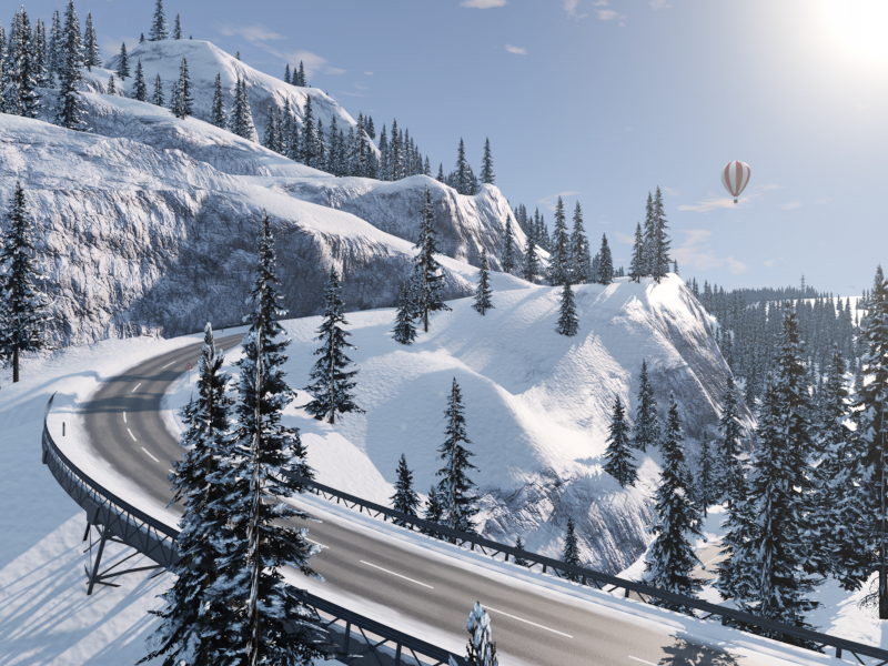 МОД Карта Schneeberg v1.2 (0.37.x) ДЛЯ BEAMNG.DRIVE
