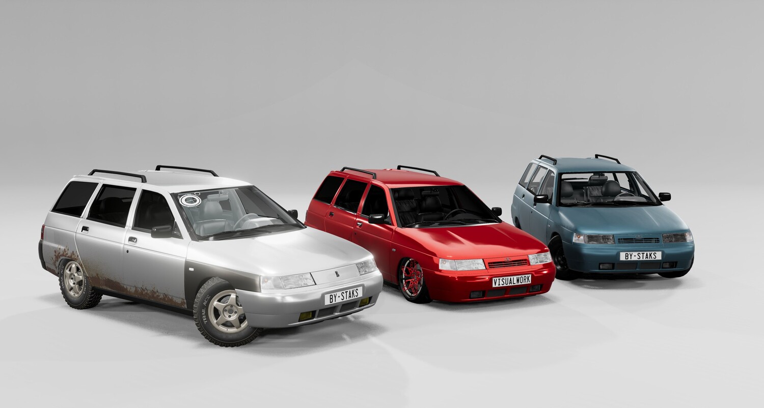 МОД Lada 2110-2111-2112 v1.0 (0.37.x) ДЛЯ BEAMNG.DRIVE