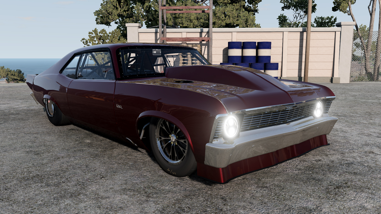 МОД Chevy Nova 1969 (SMR) v1.0 (0.37.x) ДЛЯ BEAMNG.DRIVE