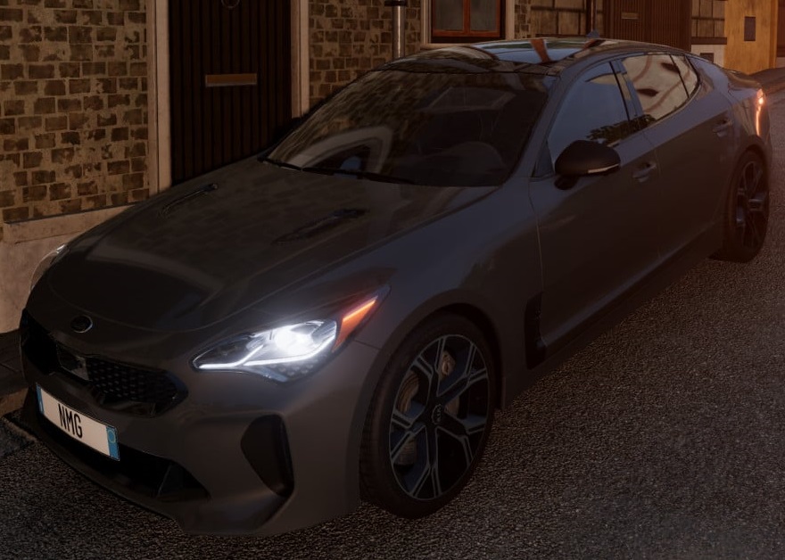 МОД Kia Stinger v1.0 (0.37.x) ДЛЯ BEAMNG.DRIVE