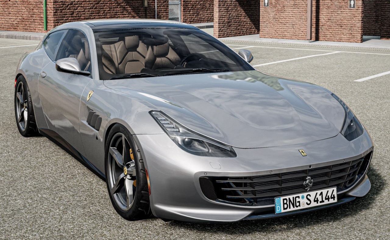 МОД Ferrari GTC4Lusso v1.0 (0.37.x) ДЛЯ BEAMNG.DRIVE