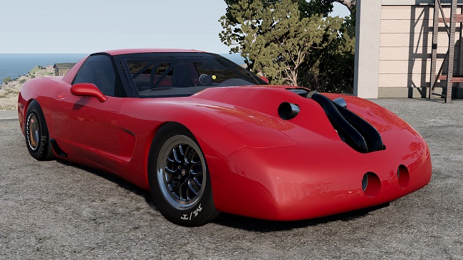 МОД Chevrolet Corvette Z06 (C5) Drag v1.0 (0.37.x) ДЛЯ BEAMNG.DRIVE