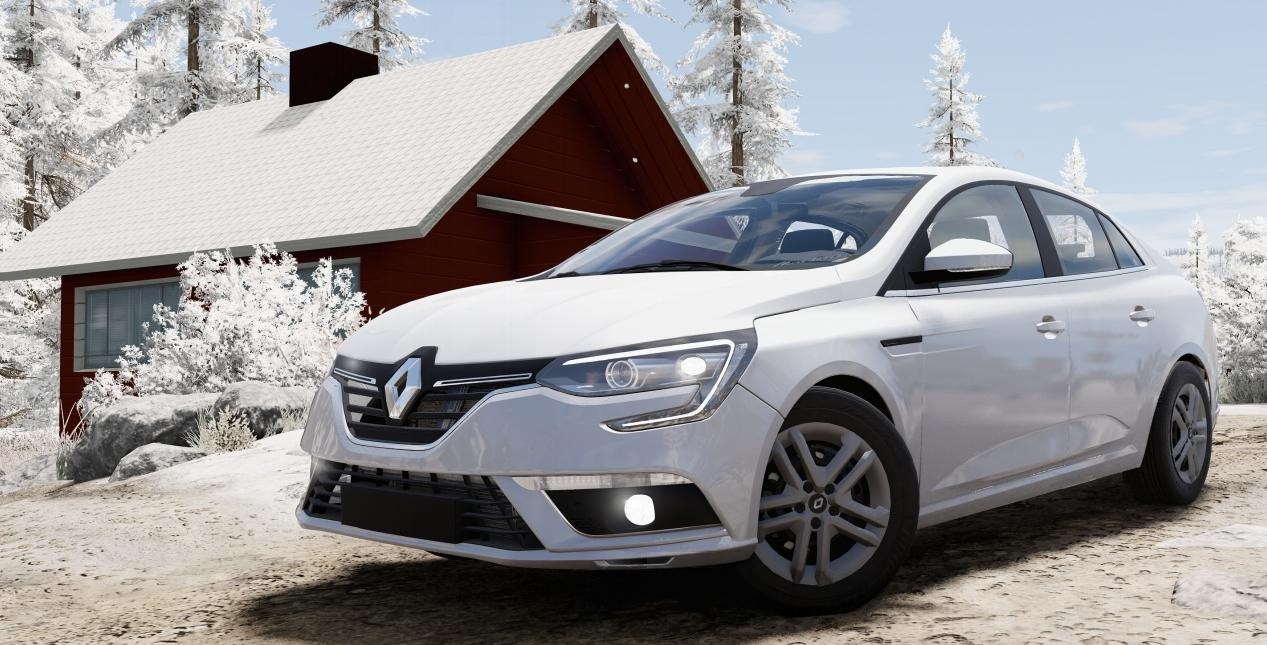 МОД Renault Megane IV Sedan 2016-2020 v2.0 Refresh (0.38.x) ДЛЯ BEAMNG.DRIVE