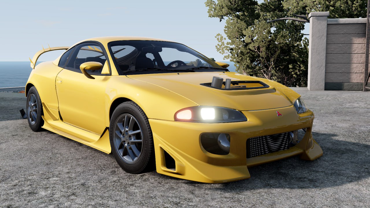 МОД Mitsubishi Eclipse 2G v1.0 (0.38.x) ДЛЯ BEAMNG.DRIVE