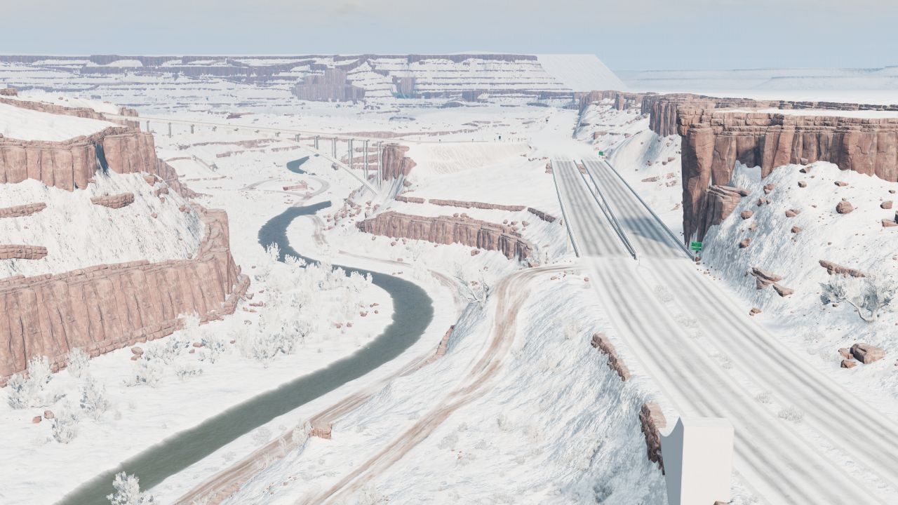 МОД Карта Utah Snowy v1.3 (0.38.x) ДЛЯ BEAMNG.DRIVE