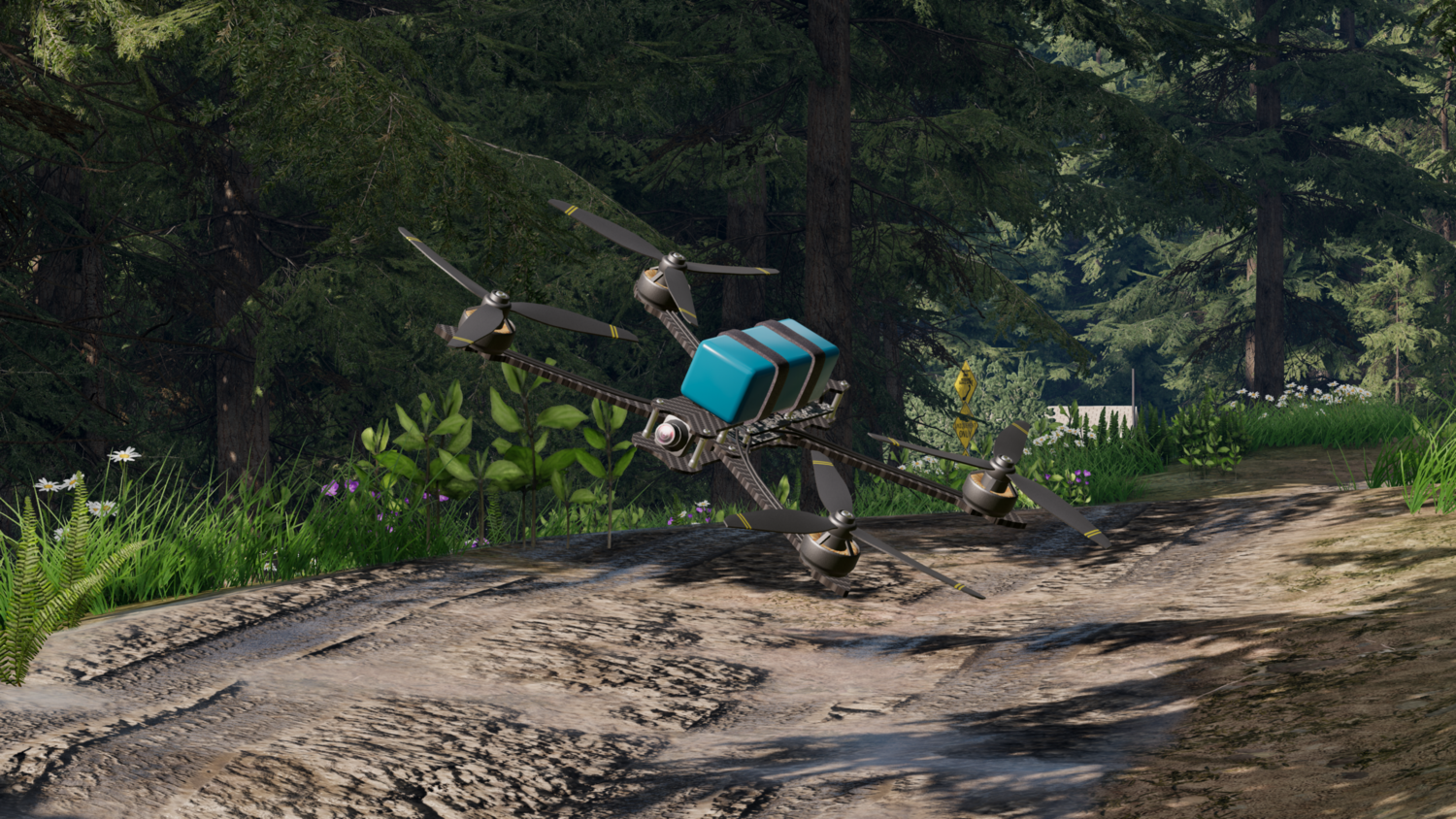 МОД IYB FPV Drone v1.01 (0.38.x) ДЛЯ BEAMNG.DRIVE