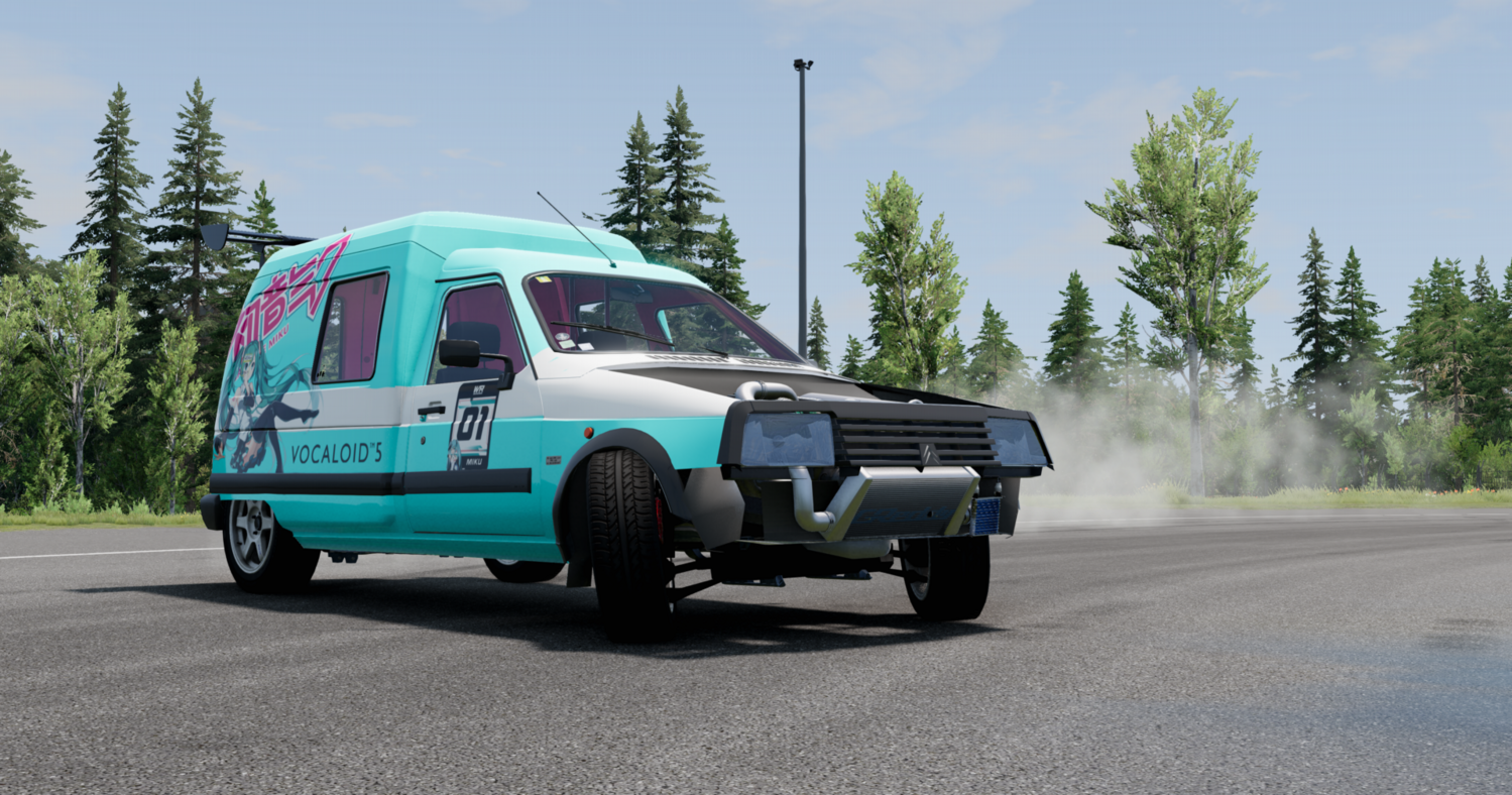 МОД Citroën Visa C15 v1.0 (0.38.x) ДЛЯ BEAMNG.DRIVE