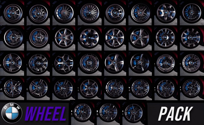 МОД BMW Wheels Pack | 50+ Wheels v1.4 (0.38.x) ДЛЯ BEAMNG.DRIVE