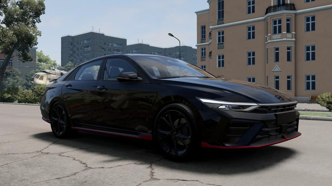 МОД Hyundai Elantra (2022-2024) v1.1 (0.38.x) ДЛЯ BEAMNG.DRIVE