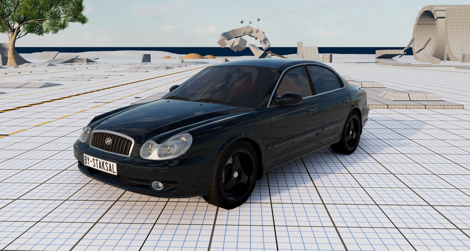 МОД Hyundai Sonata 2004 v1.0 (0.38.x) ДЛЯ BEAMNG.DRIVE