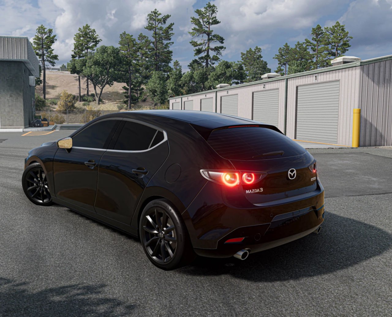 МОД Mazda 3 Hatchback v1.2 (0.38.x) ДЛЯ BEAMNG.DRIVE