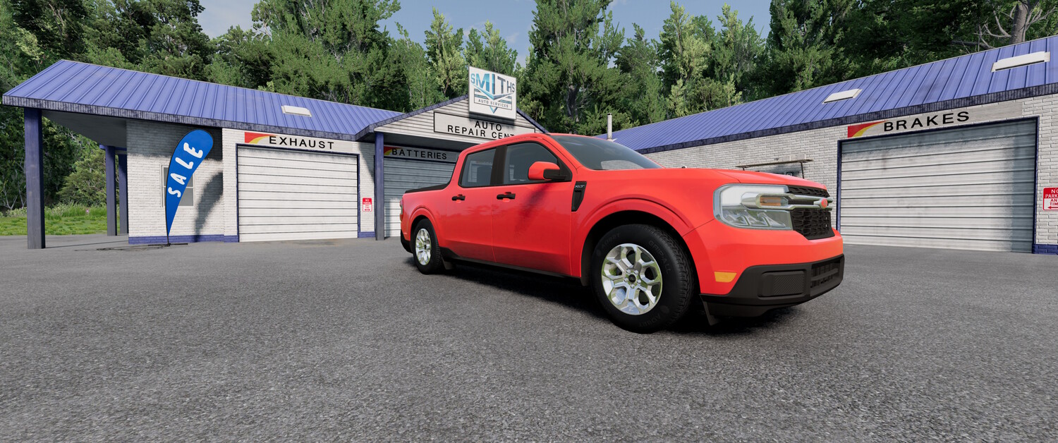 МОД Ford Maverick Pickup v1.0 (0.38.x) ДЛЯ BEAMNG.DRIVE