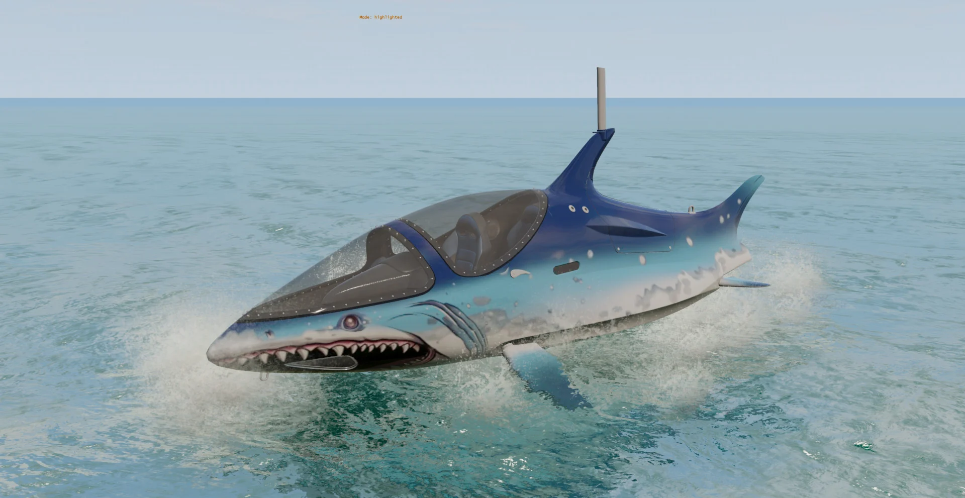 МОД Seabreacher Semi-Submersible v1.0 (0.38.x) ДЛЯ BEAMNG.DRIVE