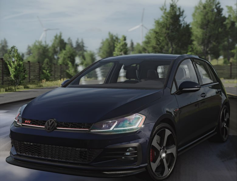 Мод Volkswagen Golf 7-7.5 GTI/R v1.0 (0.38.x) ДЛЯ BEAMNG.DRIVE