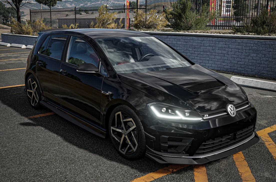 Мод Volkswagen Golf R Varis 2019 v1.1 (0.38.x) ДЛЯ BEAMNG.DRIVE