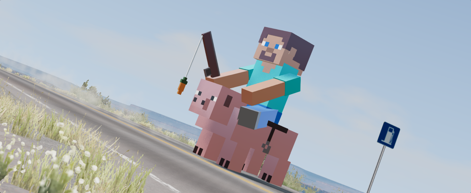 Мод Minecraft Vehicles v1.0 (0.38.x) ДЛЯ BEAMNG.DRIVE